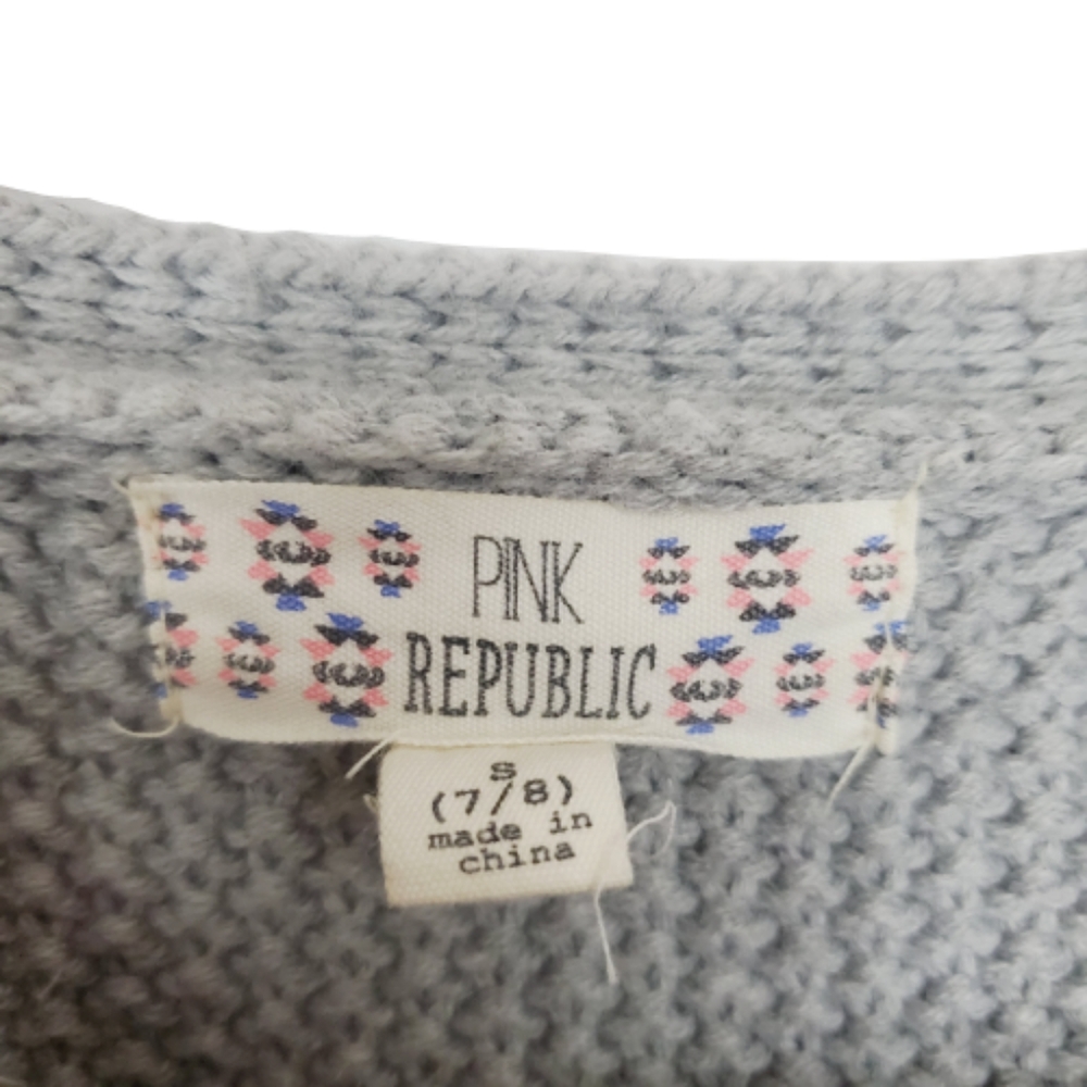 ♡Pink Rose Knitted Faux Fur Vest♡ - Picture 4 of 5